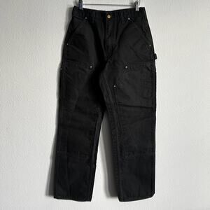 Carhartt B01 BLK black double knee work wear carpenter pants